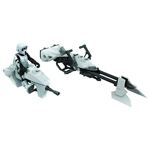 Hasbro Figura y vehículo F1128 Star Wars Mission Fleet Expedition Class Biker Scout Speederbike Carreras de 6 cm para niños a Partir de 4 años