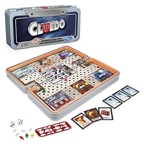 Hasbro Gaming - Cluedo Road Trip, edición de Viaje.