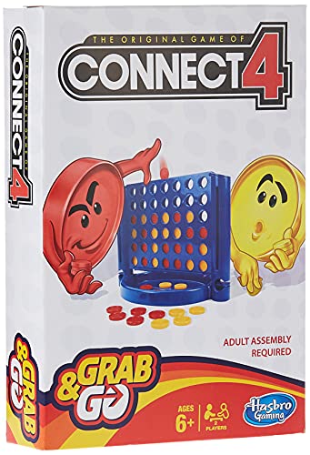 Hasbro Gaming- Conecta 4 Juego de Viaje, versión inglésa (Hasbro Spain B1000802)