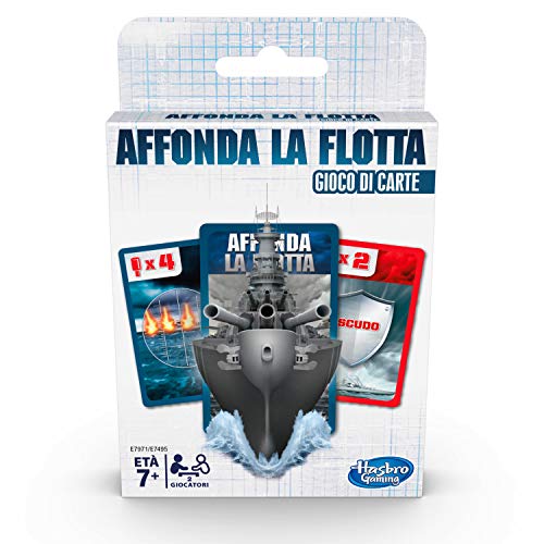 Hasbro Gaming Juego de Cartas de hundimiento de la Flota