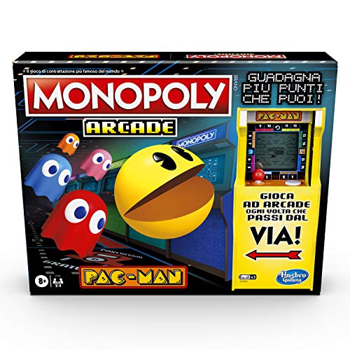 Hasbro Gaming Monopoly Arcade Pac-Man Juego en Caja para niños a Partir de 8 años