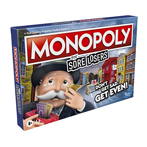 Hasbro Gaming Monopoly for Sore Losers Board Game for Ages 8 and up, The Game Where it Pays to Lose