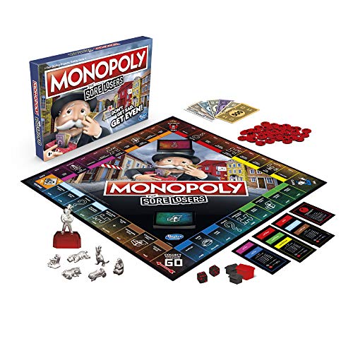 Hasbro Gaming Monopoly for Sore Losers Board Game for Ages 8 and up, The Game Where it Pays to Lose