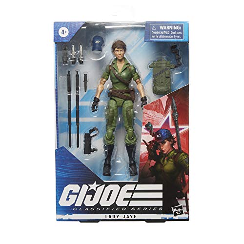 Hasbro G.I. Joe Classified Series Lady Jaye Figura de acción 25 Juguete Coleccionable Premium con múltiples Accesorios Escala de 6 Pulgadas con Paquete Personalizado Arte