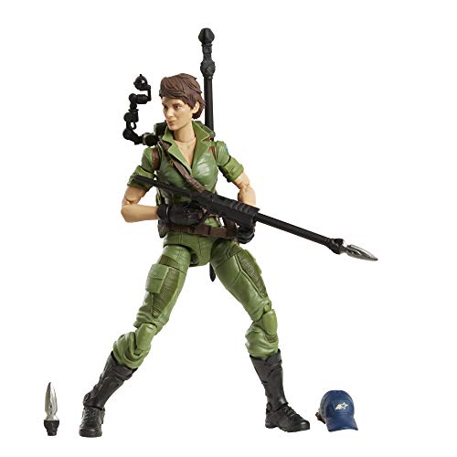 Hasbro G.I. Joe Classified Series Lady Jaye Figura de acción 25 Juguete Coleccionable Premium con múltiples Accesorios Escala de 6 Pulgadas con Paquete Personalizado Arte