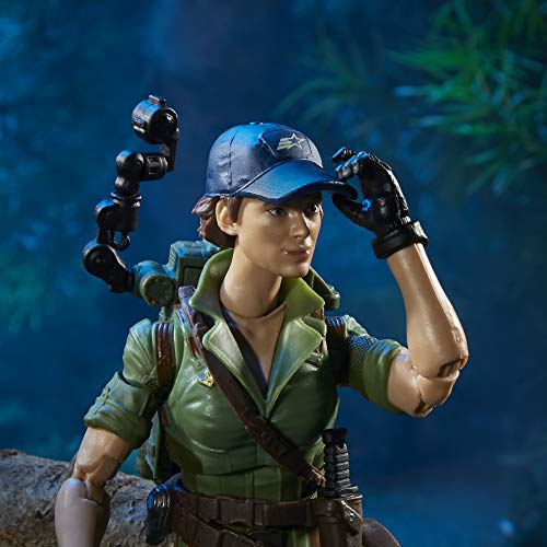 Hasbro G.I. Joe Classified Series Lady Jaye Figura de acción 25 Juguete Coleccionable Premium con múltiples Accesorios Escala de 6 Pulgadas con Paquete Personalizado Arte