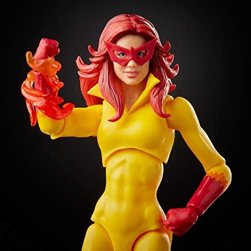 Hasbro Marvel Legends Series Avengers - Figura Coleccionable de Firestar con Perro y 6 Accesorios - 15 cm - para niños de 4 años en adelante