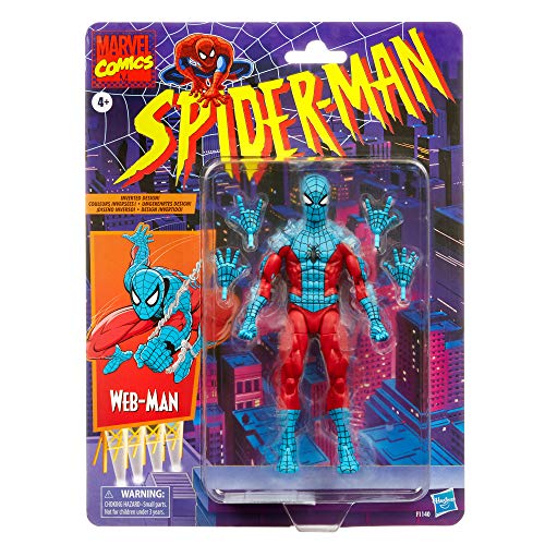 Hasbro Marvel Legends Series - Figura de Web-Man de 15 cm - con diseño Premium y 4 Accesorios