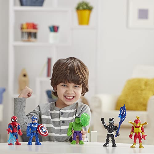 Hasbro Playskool - Heroes The_Avengers Marvel Super Hero Adventures - Hulk (Figuras de acción de 12,5 cm), Multicolor, E6258ES0