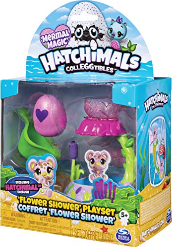 HATCHIMALS 6045501 Colleggtibles Mermal Magic - Juego de Figuras coleccionables, diseño de Flores