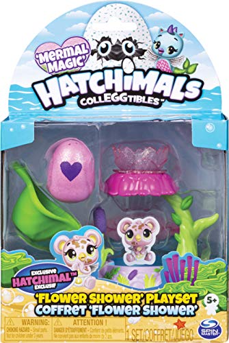 HATCHIMALS 6045501 Colleggtibles Mermal Magic - Juego de Figuras coleccionables, diseño de Flores