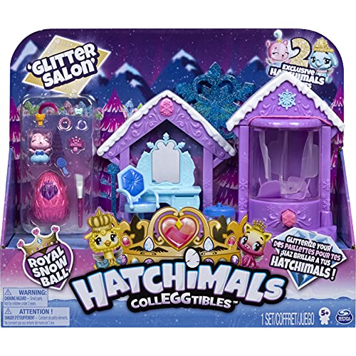 HATCHIMALS CollEGGtibles, Juego de salón con Purpurina con 2 Sombreros exclusivos, para niños de 5 años en adelante