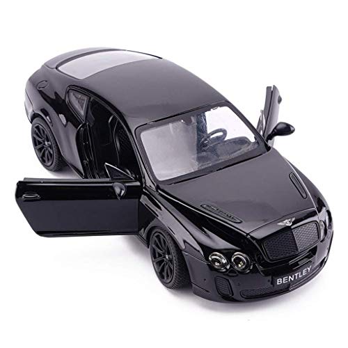 hclshops Modelo de automóvil Bentley Continental GT Modelo de 1,24 analógica de fundición a presión de aleación de Regalos de los niños de Juguete Modelo de Coche (Color, Negro B), un Negro