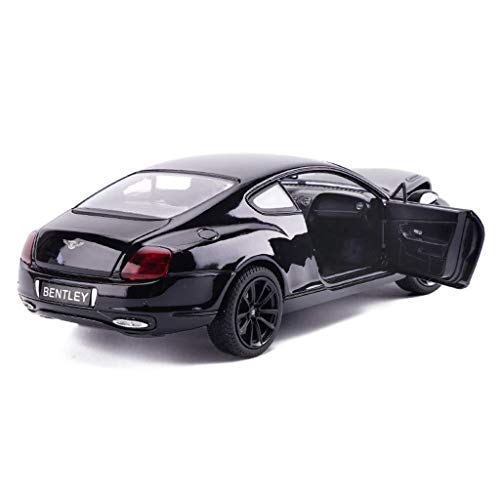 hclshops Modelo de automóvil Bentley Continental GT Modelo de 1,24 analógica de fundición a presión de aleación de Regalos de los niños de Juguete Modelo de Coche (Color, Negro B), un Negro