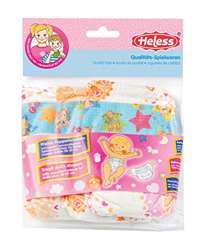 Heless 10v52700043v10 375 - Pañales Doll 3 piezas, Gr.28-35cm [importado de Alemania]