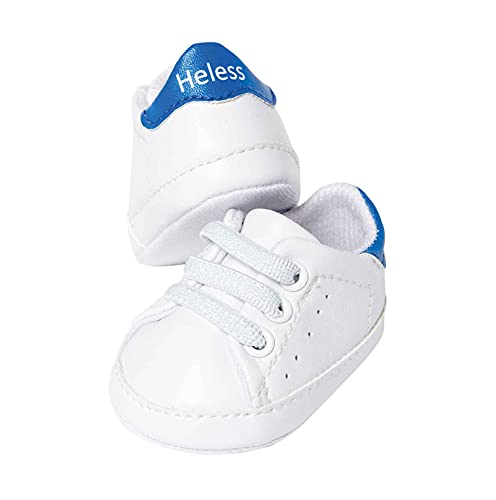 Heless-Zapatillas para muñeca, Color Blanco, Talla 30 – 34 cm, (1451)