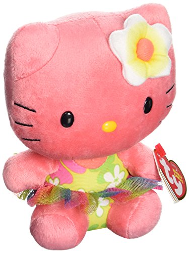 Hello Kitty - Peluche, 15 cm, Color Rosa Oscuro (TY 41029TY)