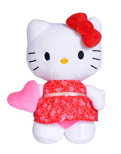 Hello Kitty - Peluche 20cm, 4 Modelos Disponibles con Diferente Ropa y Accesorios, Recibirás un Modelo de Forma Aleatoria, No es Posible Hacer Preselección en Almacén, para Niños a Partir de 0 Meses