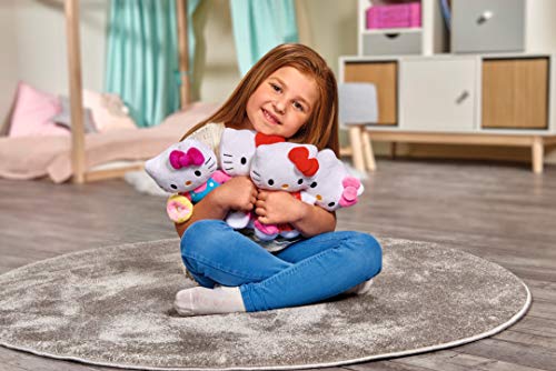 Hello Kitty - Peluche 20cm, 4 Modelos Disponibles con Diferente Ropa y Accesorios, Recibirás un Modelo de Forma Aleatoria, No es Posible Hacer Preselección en Almacén, para Niños a Partir de 0 Meses