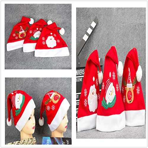 HengFeiYanShiPin Nombre adulto Sombreros de Navidad Sombreros de Navidad personalizados Decoración de Navidad(1 PCS)