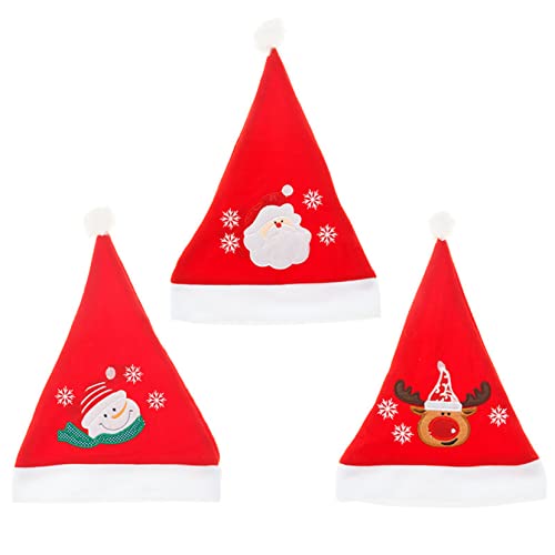 HengFeiYanShiPin Nombre adulto Sombreros de Navidad Sombreros de Navidad personalizados Decoración de Navidad(1 PCS)