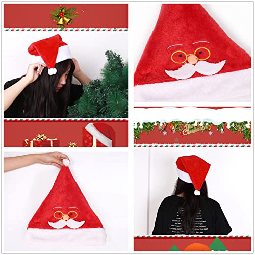 HengFeiYanShiPin Sombreros de Navidad con nombre personalizado Sombreros de Navidad para adultos Fiesta de Navidad Sombreros de Navidad(1 PCS)