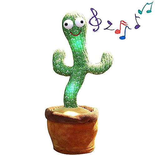 HENGGELI Juguetes de Peluche de Cactus, Cactus de Baile electrónico, Juguetes Divertidos de educación para la Primera Infancia