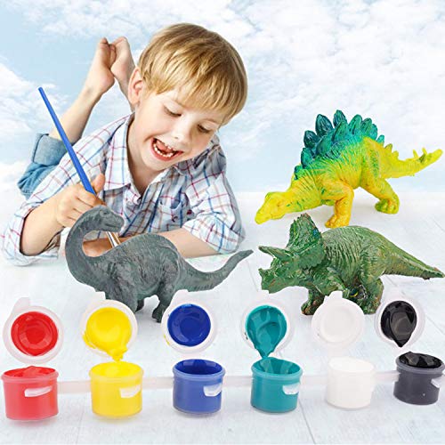 Herefun Pintar Dinosaurio Juguetes para Niños, Kit Juguetes de Dinosaurios de Pintura 3D Juguetes Dinosaurios Creativo Dinosaurio Pintar Juguetes Kit Regalos de Juguetes Dinosaurios para Niños, Niñas