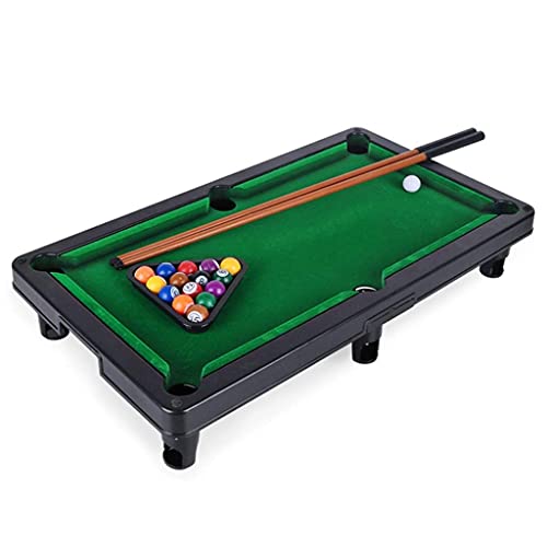 HEZHANG Mesa de Billar, Conjunto de Billares de Tablero Premium, Conjunto de Juegos de Billar, Modernas Y Elegantes Mesas de Juego con Bolas, Juegos de Mesa de Mesa Amigables Juegos de Mesa de Arcade