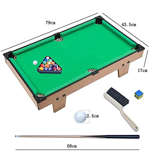 HEZHANG Mesa de Billar, Conjunto de Juegos de Billares de Tablero Premium, Incluye Bolas, Señales Y Piscina en Rack, Deporte Bank Shot Family Playing Arcade Table Juegos