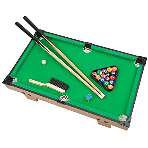 HEZHANG Mesa de Billar, Conjunto de Juegos de Billares de Tablero Premium, Incluye Bolas, Señales Y Piscina en Rack, Deporte Bank Shot Family Playing Arcade Table Juegos