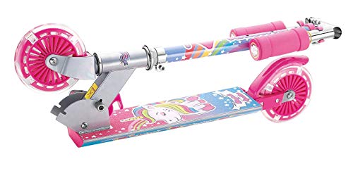 HGL Unicorn Rainbow Scooter con 2 ruedas iluminadas