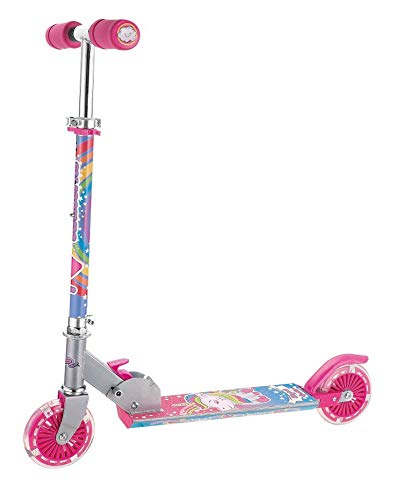 HGL Unicorn Rainbow Scooter con 2 ruedas iluminadas