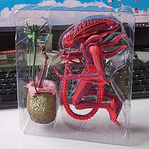 Hibfdgn Figura de Alien Alien Figura Alien Figura de Acción Alien Figura de Colección Fresco Modelos Bien hechos Coleccionable Modelo Juguete Rojo