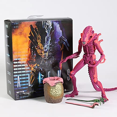 Hibfdgn Figura de Alien Alien Figura Alien Figura de Acción Alien Figura de Colección Fresco Modelos Bien hechos Coleccionable Modelo Juguete Rojo