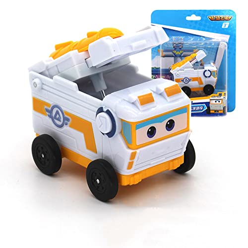 HIL Juego De Vagones De Fricción Mini Super Wings Sparky Remi Rover Willy Set Caja De Regalo Submarino Juguetes De Los Niños Juguete Robot De Deformación Regalo Creativo