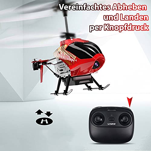 Himoto HSP Mini helicóptero teledirigido de 4 canales 2,4 GHz con cámara HD WiFi de transmisión en directo, juego completo con batería de polímero de litio