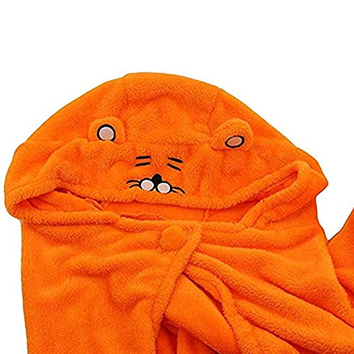 Himouto Umaru-chan Cape Cloak DOMA Umaru Sudadera con capucha Anime Franela Manta Lindo Oído Sudadera Kawaii con Capucha Baggy Poncho Abrigo Orang Japonés Cosplay Disfraz, naranja, M