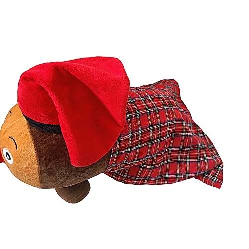 Hipex Collection Peluche de Caga Tío 100% Poliéster, Tronco de Navidad, Catalunya Catalán - Decoración Navideña, Regalo Fiestas, Cumpleaños - Peluche Suave (36X14X25 cm)