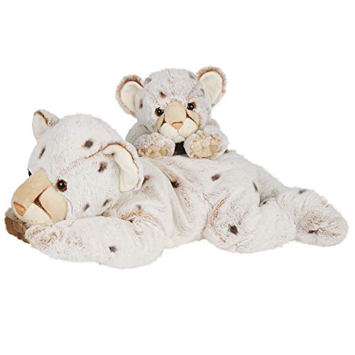 Histoire d'Ours - Peluche de leopardo de las nieves Talla:30 cm