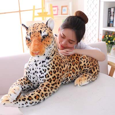 hokkk 30-110cm Gran Pantera Leopardo Juguetes de Peluche Gigante Tigre Blanco Pantera Negra Suave Animal de Peluche Almohada Animal muñeca Juguetes para niños 110cm 1