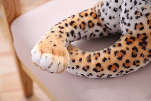 hokkk 30-110cm Gran Pantera Leopardo Juguetes de Peluche Gigante Tigre Blanco Pantera Negra Suave Animal de Peluche Almohada Animal muñeca Juguetes para niños 50cm 1