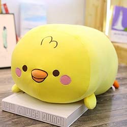 hokkk 30/60 / 85cm Animales gordos de Peluche de Juguete Largo Refuerzo Dormir Amigo Pierna Almohada Noche compañero Unicornio Dinosaurio Pollo 30cm Yellowchick