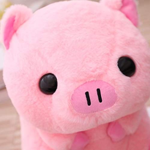 hokkk 40cm Rosa Cerdo Sentado Cabeza Grande Cerdito muñeco de Peluche Huggable Animal de Peluche de Juguete niños durmiendo compañero apaciguador Peluche 40cm