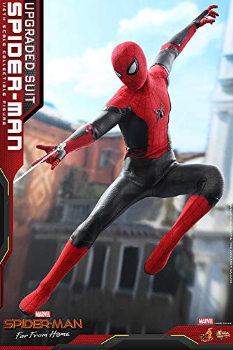 Hot Toys Spider-Man (Traje Mejorado) Sexta Escala 1/6 película Masterpiece MMS542 Series Far from Home Figura de acción Coleccionable, HT904867