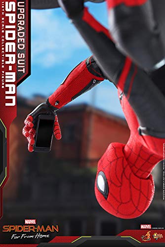 Hot Toys Spider-Man (Traje Mejorado) Sexta Escala 1/6 película Masterpiece MMS542 Series Far from Home Figura de acción Coleccionable, HT904867