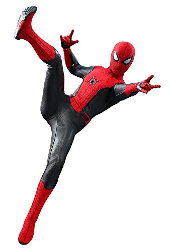 Hot Toys Spider-Man (Traje Mejorado) Sexta Escala 1/6 película Masterpiece MMS542 Series Far from Home Figura de acción Coleccionable, HT904867