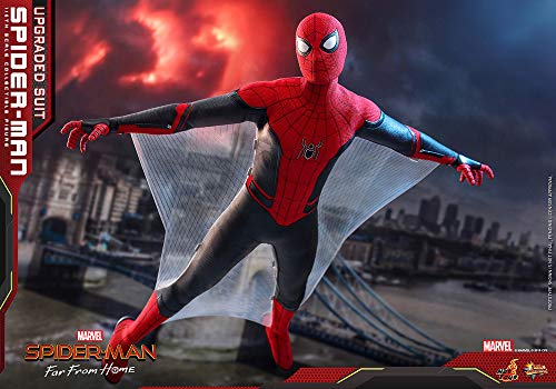 Hot Toys Spider-Man (Traje Mejorado) Sexta Escala 1/6 película Masterpiece MMS542 Series Far from Home Figura de acción Coleccionable, HT904867