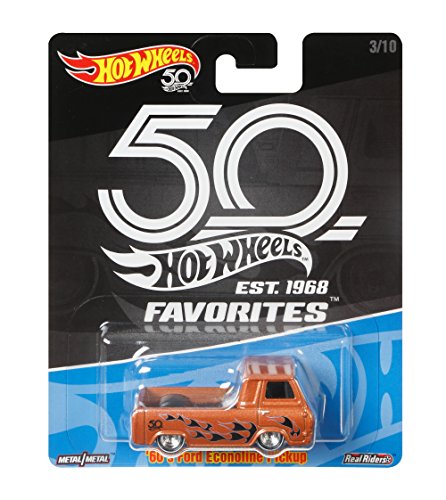 Hot Wheels ’60s Ford Econoline Pickup 50th Anniversary Premium Collector Favorites 1:64 FLF40 FLF35