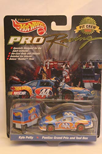 Hot Wheels PRO Racing Collection Edition PIT CREW 1998 - Kyle Petty Pontiac Prix y caja de herramientas